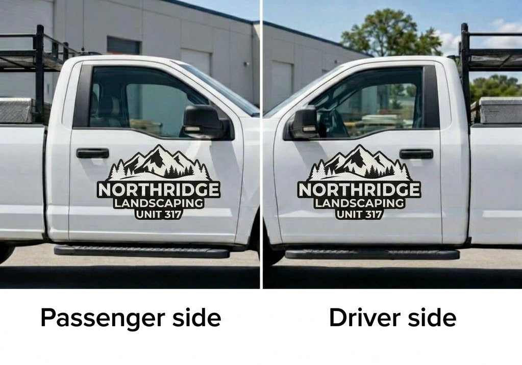 Custom Truck Door Decal - Pair