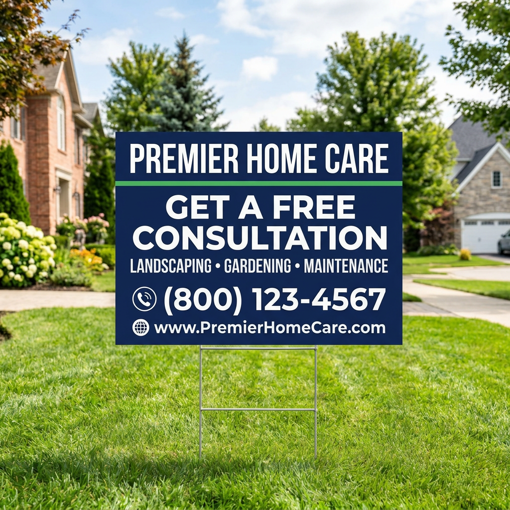 H-wire Yard sign