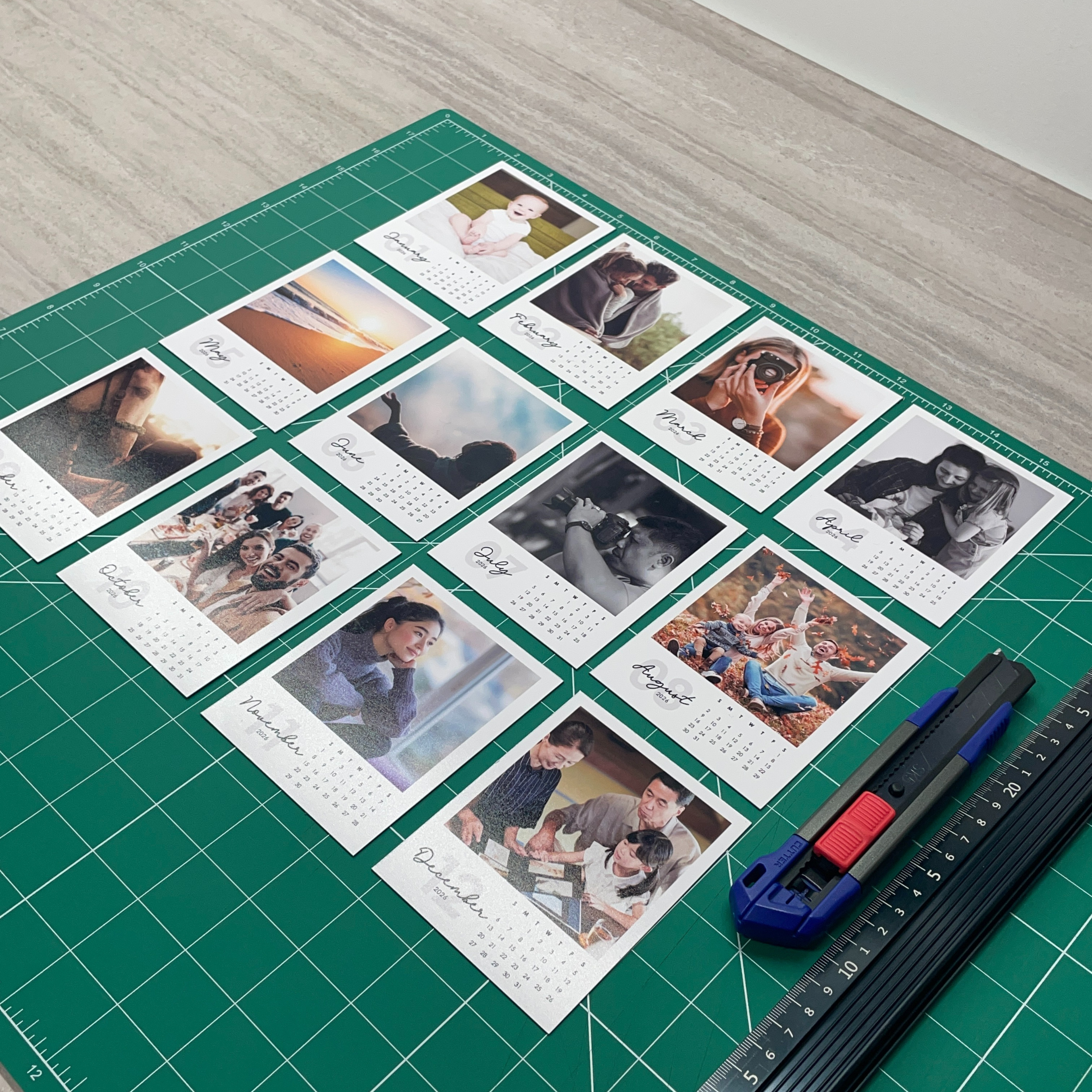 Custom Calendar Photo Magnets