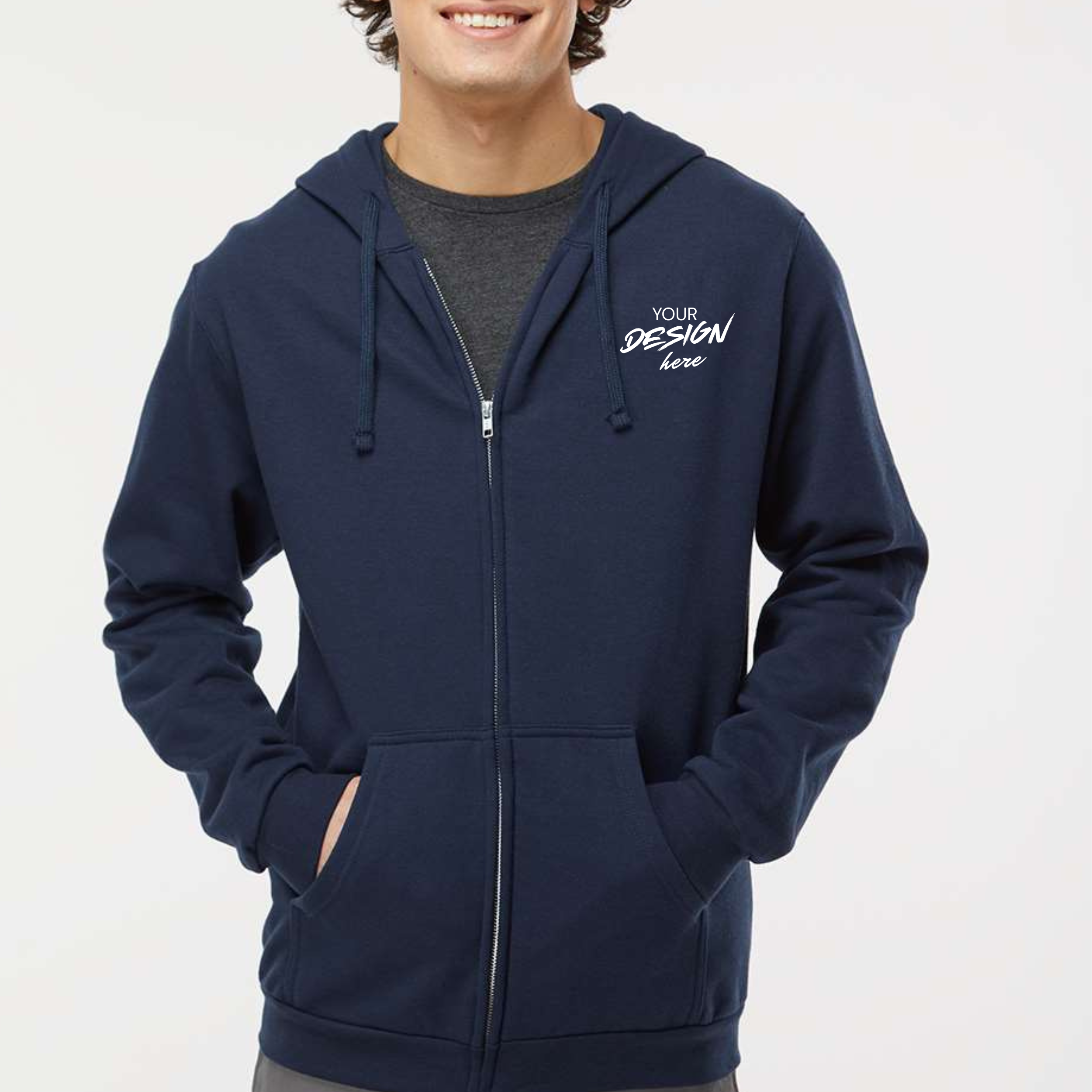 Unisex Zip Up Hoodie