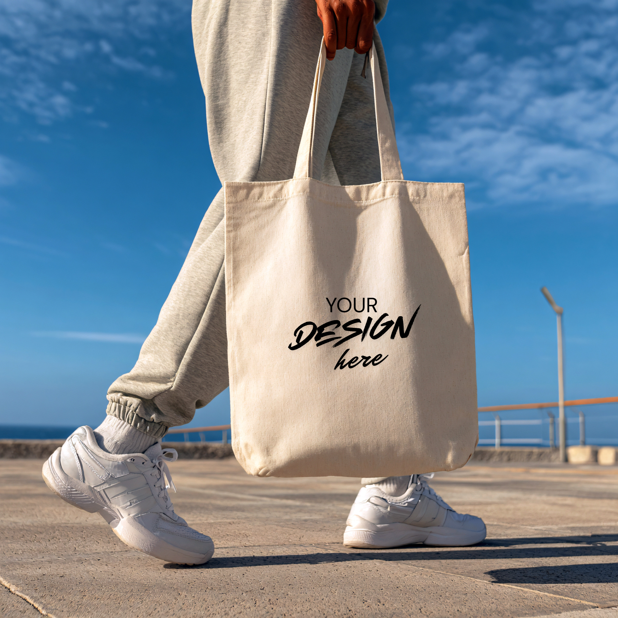 Medium Cotton Canvas Tote Bag